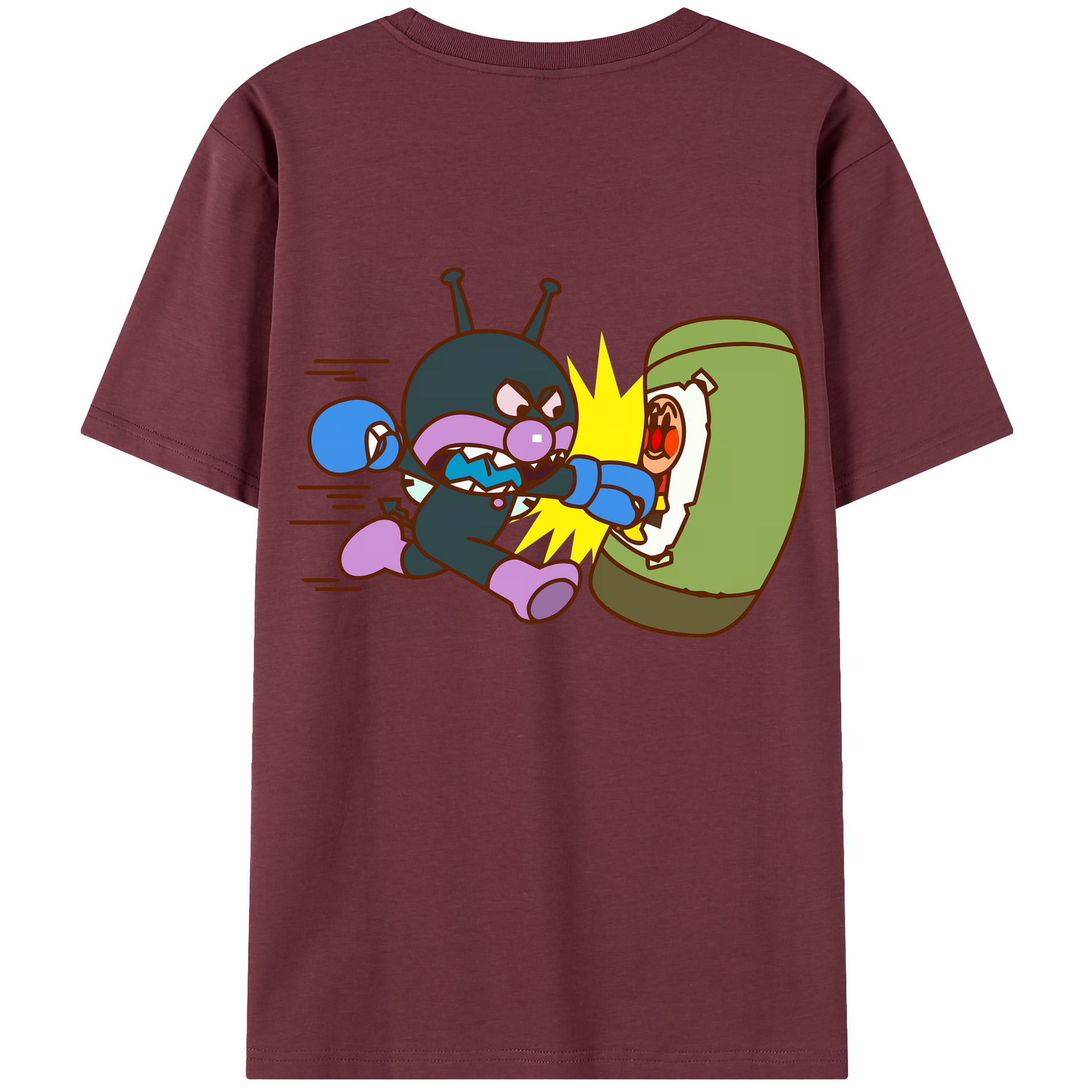 （画像用） アンパンマン Anpanman 綿100％半袖Tシャツ（背面プリント）